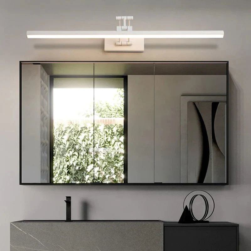 Spiegellamp LED Zwart Wit Metaal Acryl IP44 Badkamer Woonkamer Modern 40-100cm | Sansoti