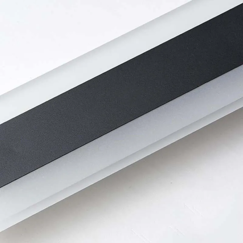Buitenwandlamp LED Lineair Zwart Acryl IP65 Dimbaar Tuin Gevel Modern | Sansoti