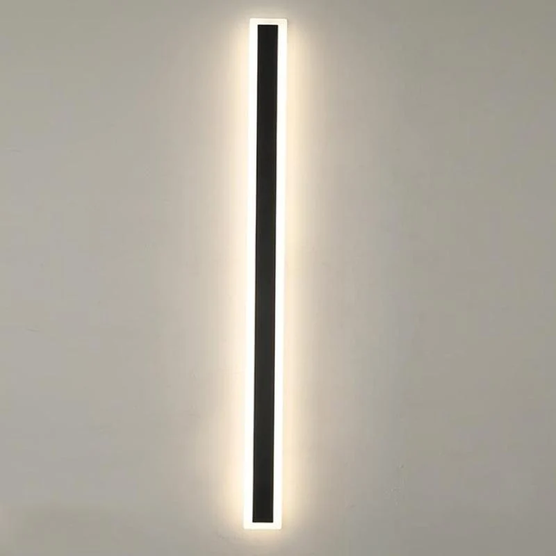 Buitenwandlamp LED Lineair Zwart Acryl IP65 Dimbaar Tuin Gevel Modern | Sansoti