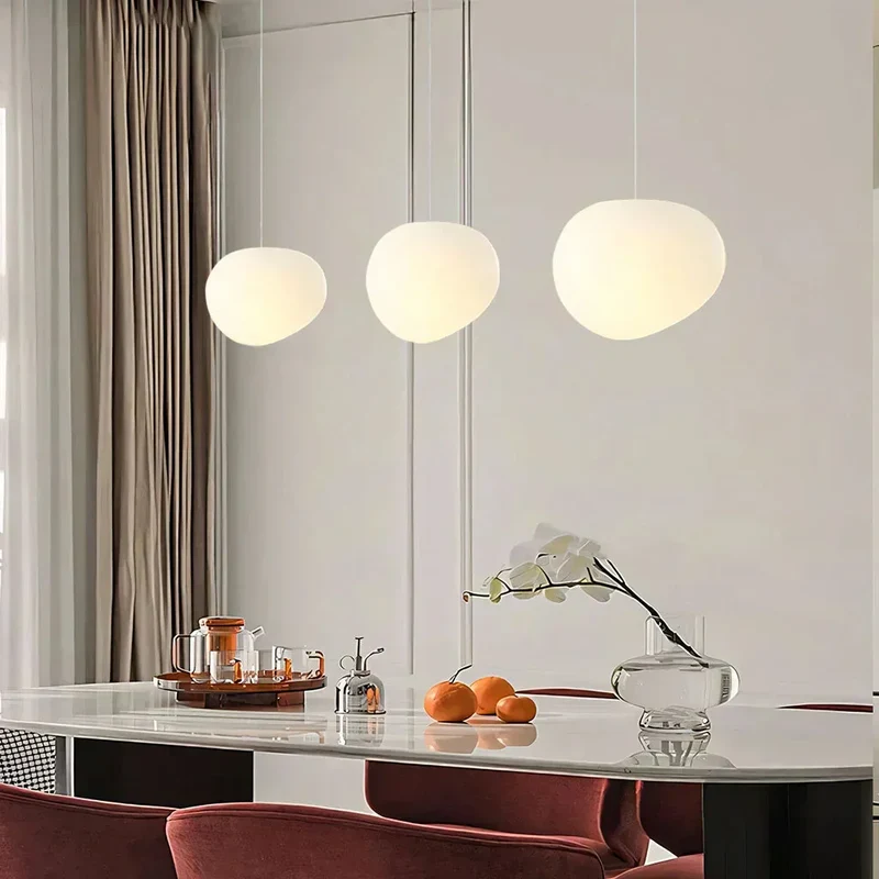 Plafondlamp Scandinavisch Melkglas Organisch Design Woonkamer Slaapkamer Modern | Sansoti
