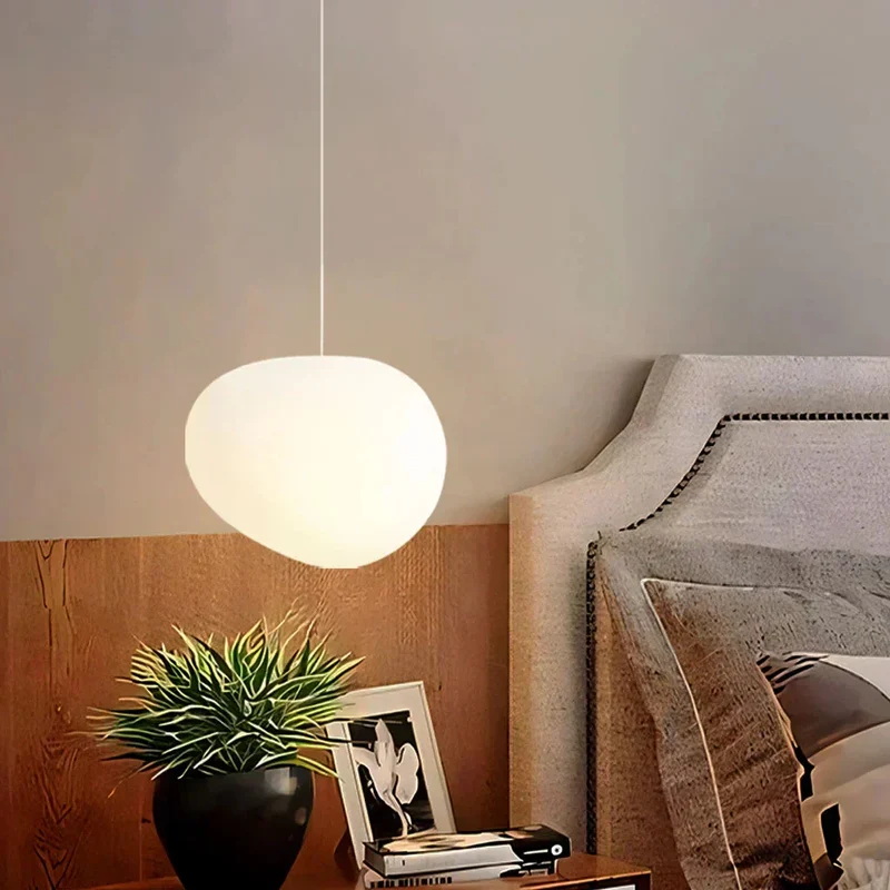 Plafondlamp Scandinavisch Melkglas Organisch Design Woonkamer Slaapkamer Modern | Sansoti