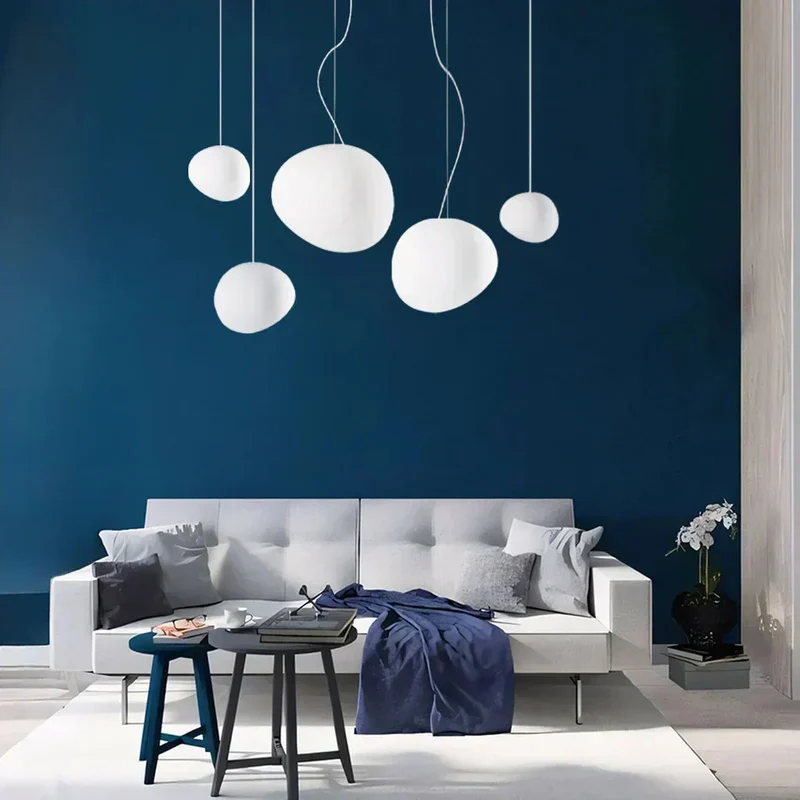 Plafondlamp Scandinavisch Melkglas Organisch Design Woonkamer Slaapkamer Modern | Sansoti