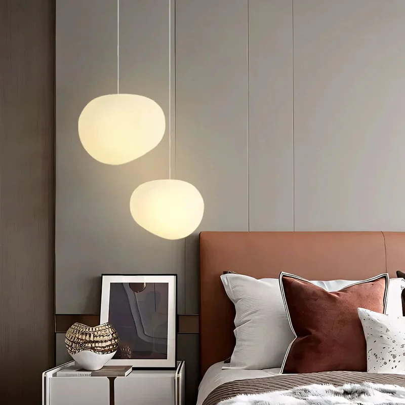 Plafondlamp Scandinavisch Melkglas Organisch Design Woonkamer Slaapkamer Modern | Sansoti