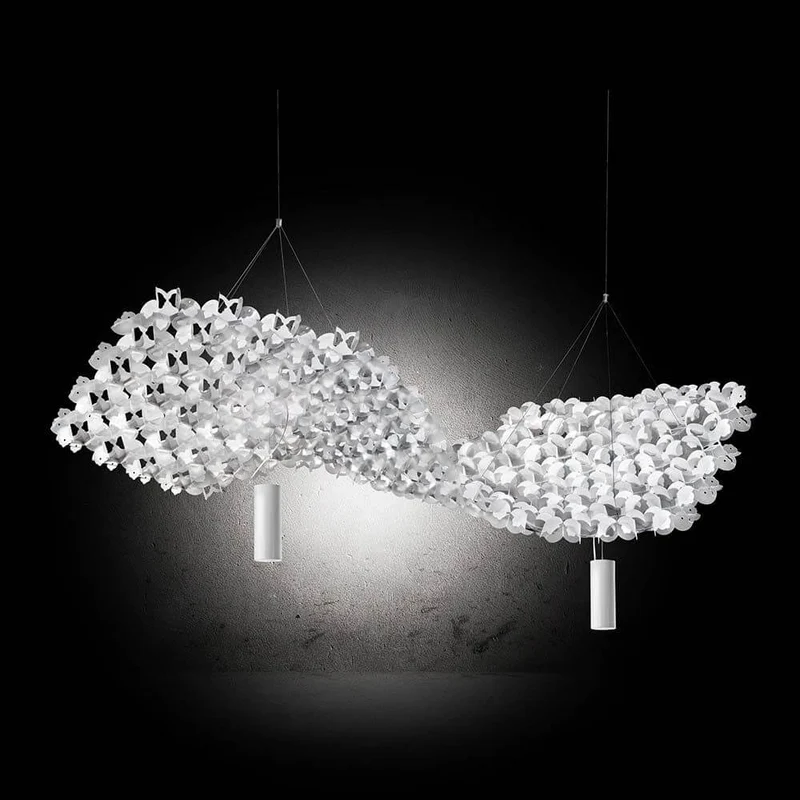 Slamp Nuvem 102x94cm Basis mit Spotlight Up-Down weiß