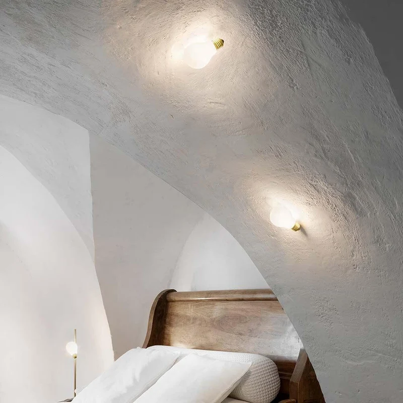 Slamp Einbau-Wandlampe Glühbirne Idea Applique Weiß