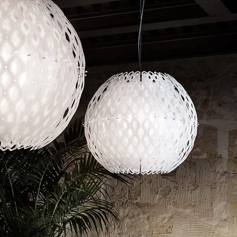 Slamp Hängelampe Charlotte Globe Weiß 60cm Ø