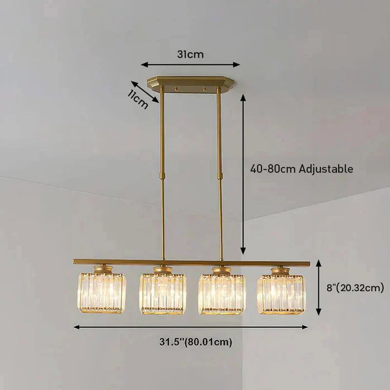 Hanglamp Eettafel Glas Zwart Goud 3 Of 4 Lichts E27 Modern | Sansoti