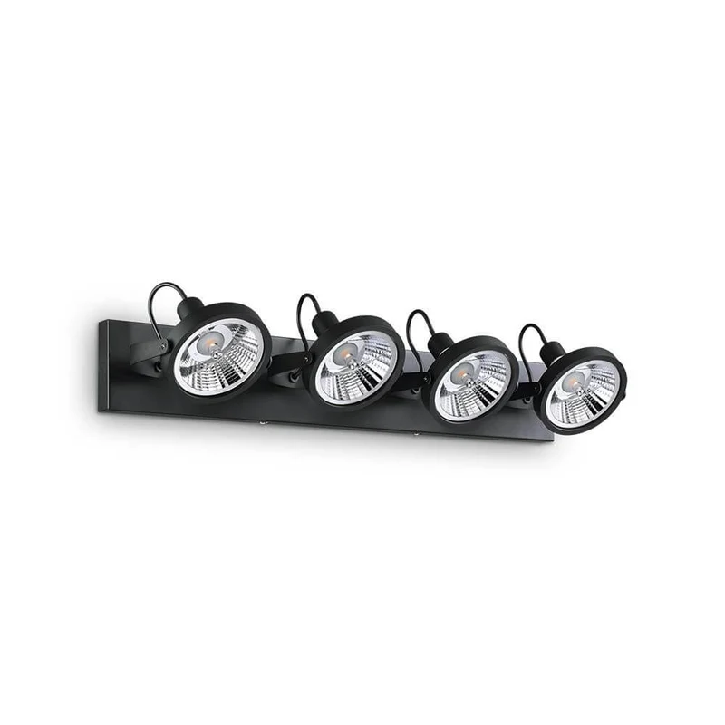 Deckenlampe Glim 4-flammig Schwarz