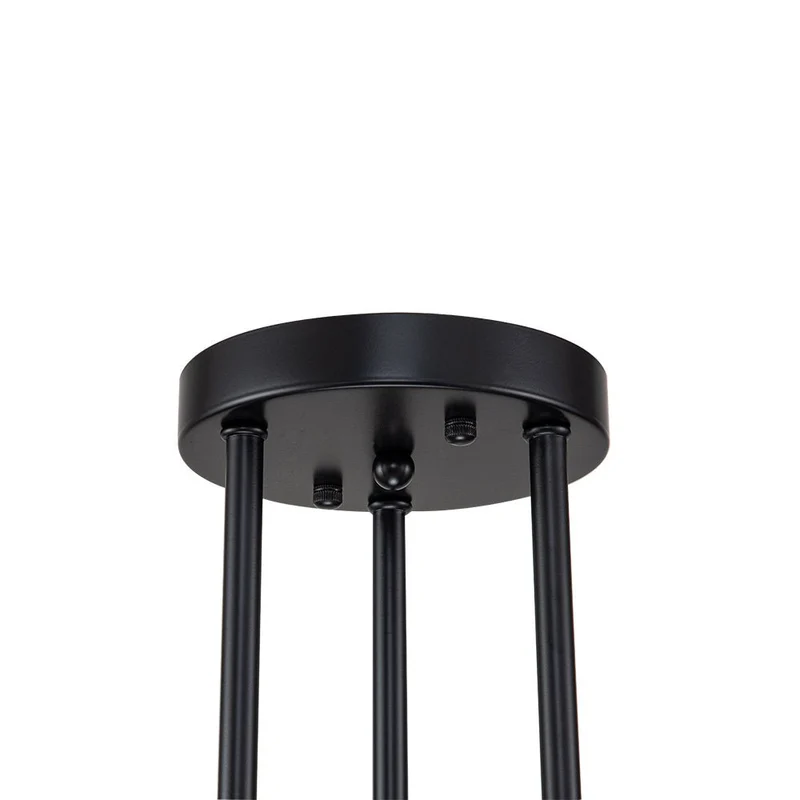 Plafondlamp Sputnik 6 of 8-Lichts Zwart Metaal 62-103cm Retro Modern Woonkamer Dimbaar