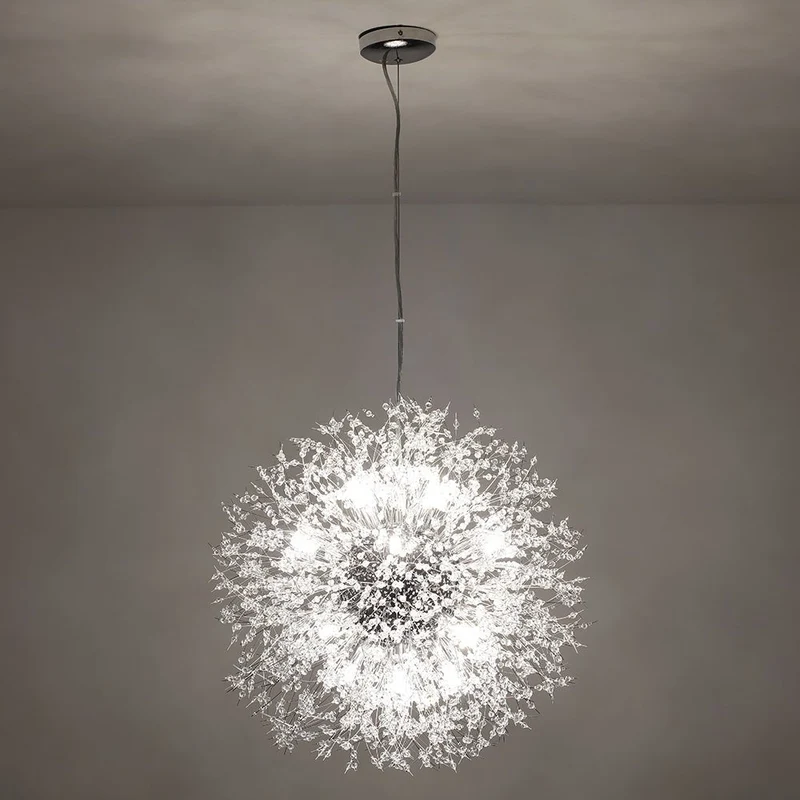 Kroonluchter Vuurwerk Sputnik 16-Lichts Kristal Messing 80cm Woonkamer Entree Dimbaar