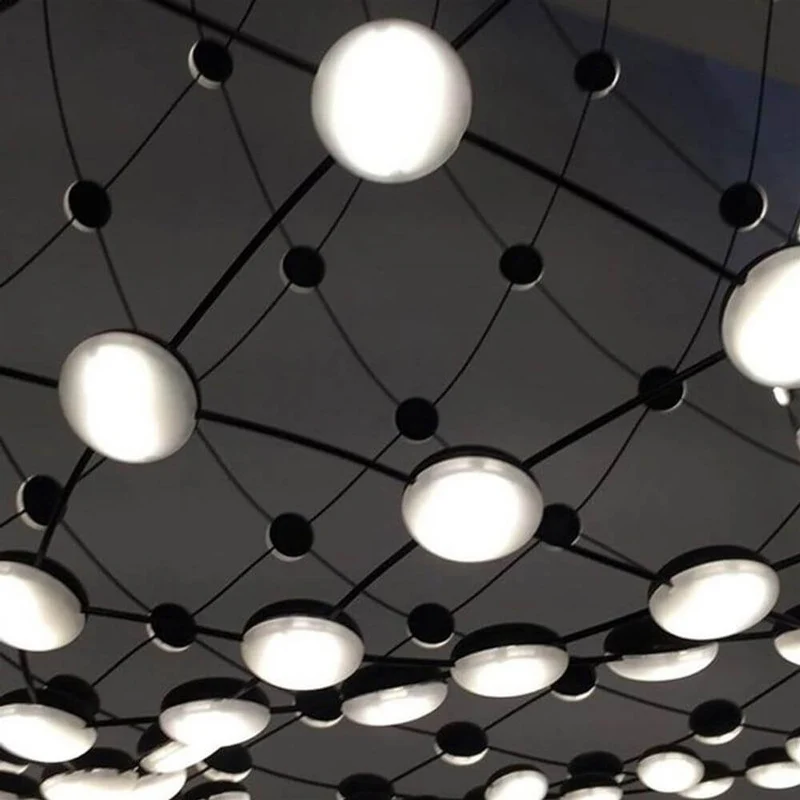 Luceplan LED Hängelampe Mesh Ø 55cm, max. 100cm