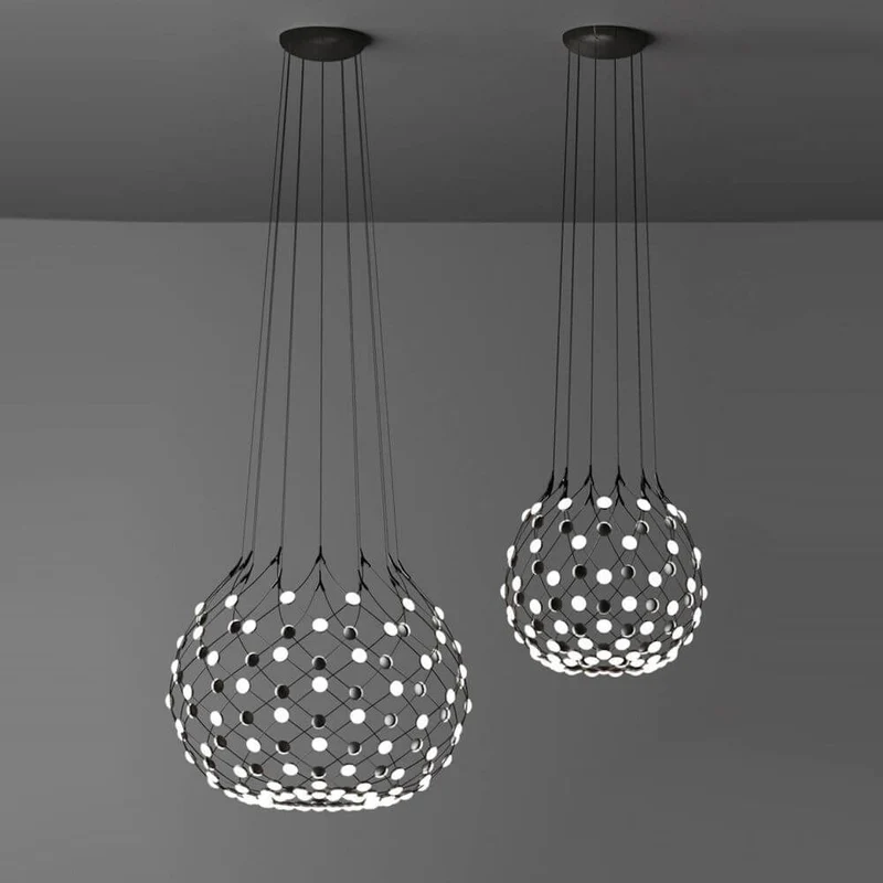 Luceplan LED Hängelampe Mesh Ø 55cm, max. 100cm