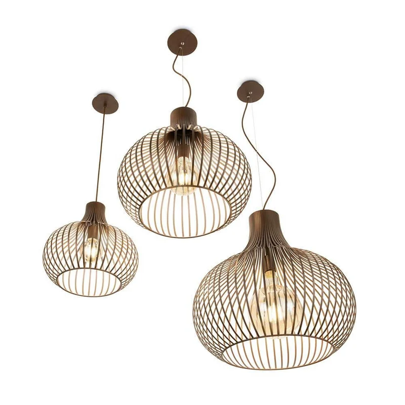 Hängeleuchte Onion Ø 48cm Braun