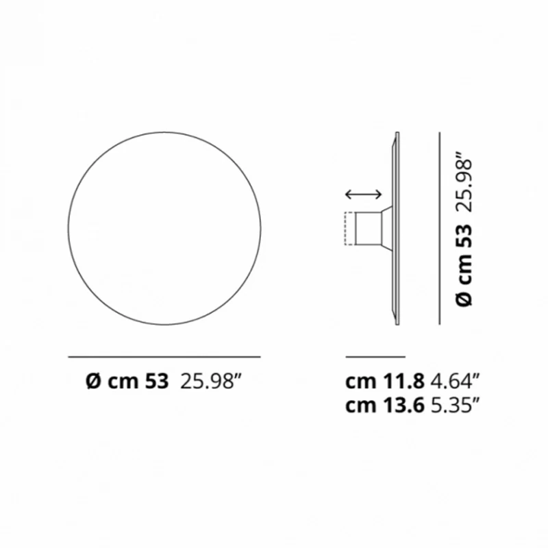 Lodes Puzzle Mega Round Small Wand- & Deckenlampe Weiß