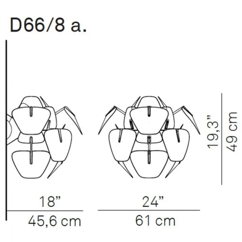 Luceplan Wandleuchte Hope Ø 61cm