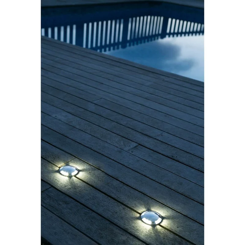 LED Aufbaulampe KEENAN-3 6500K IP67 Nickel-Matt