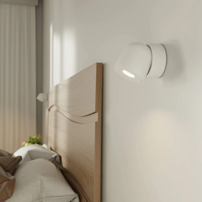 Verstelbare plafondlamp met draaibare lichtkop en warm 2700k licht | Sansoti