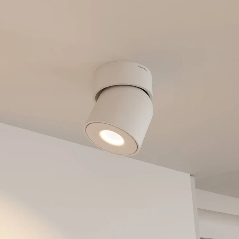Verstelbare plafondlamp met draaibare lichtkop en warm 2700k licht | Sansoti