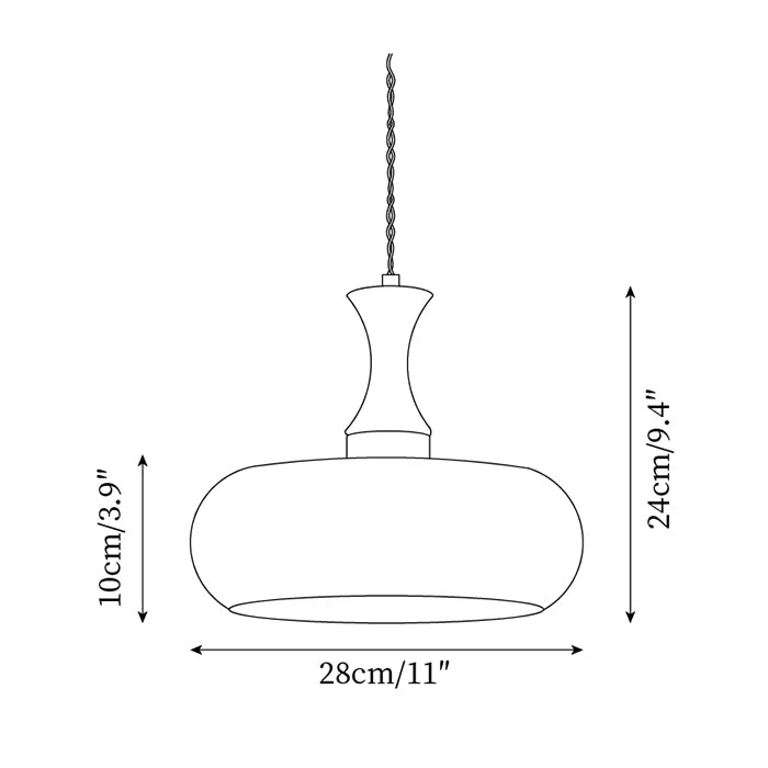 Amber glazen hanglamp – warme sfeerverlichting voor woonkamer en eetkamer | Sansoti
