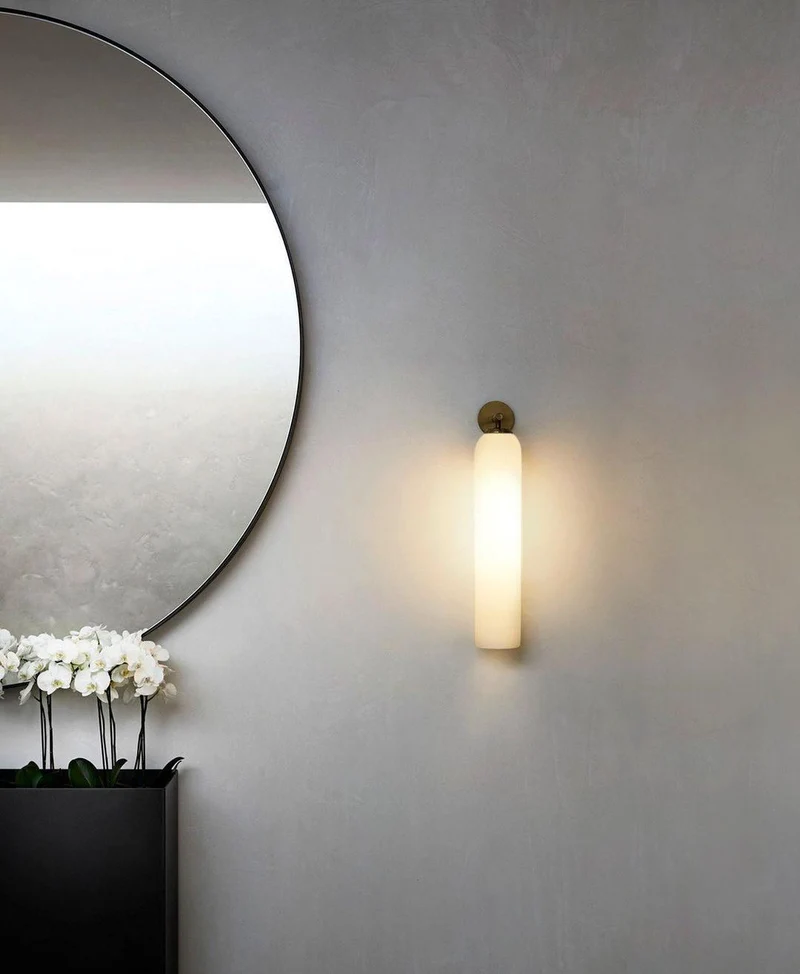Glazen wandlamp met cilindervorm – elegante wandverlichting voor binnen | Sansoti