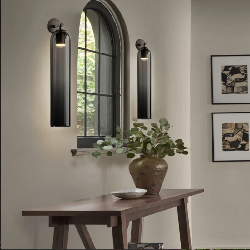 Glazen wandlamp met cilindervorm – elegante wandverlichting voor binnen | Sansoti