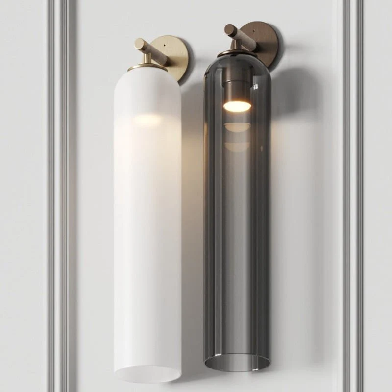 Glazen wandlamp met cilindervorm – elegante wandverlichting voor binnen | Sansoti