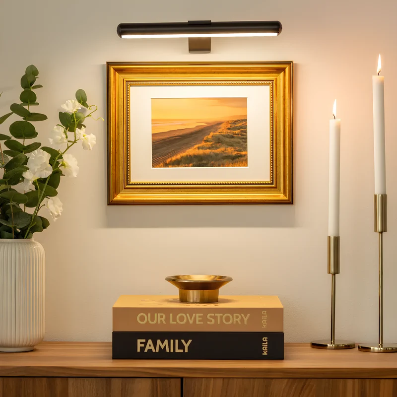 Draadloze LED Schilderijverlichting – Oplaadbare Wandlamp voor Kunst & Foto’s | Sansoti