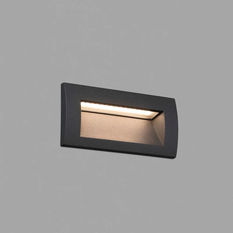 LED Außen-Wandeinbauleuchte SEDNA-2 IP65 Dunkelgrau
