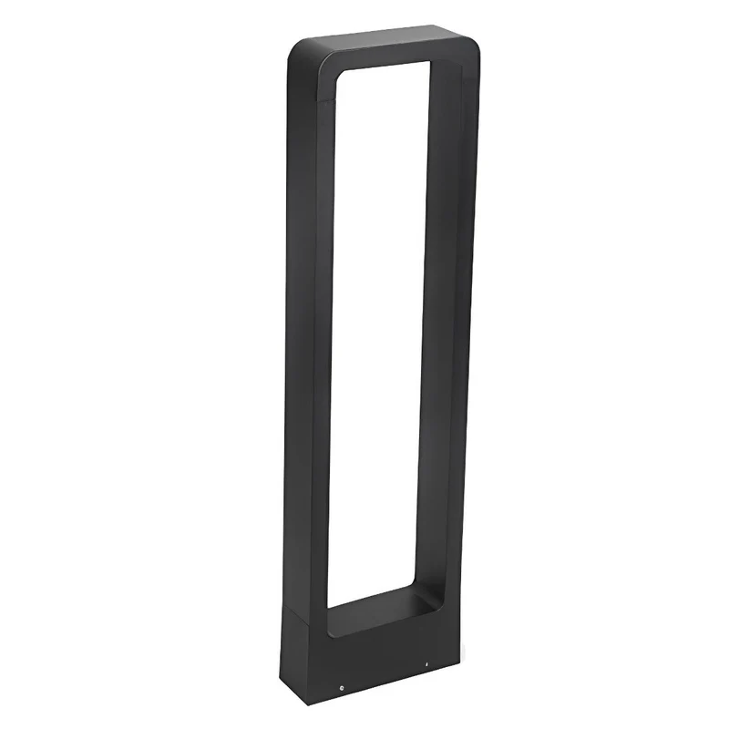 Sokkellamp LED 10W Zwart Aluminium Tuin Oprijlaan Pad IP65 Staande Buitenlamp Rechthoek Warmwit 3000K Gazonlamp Tuinverlichting | Sansoti