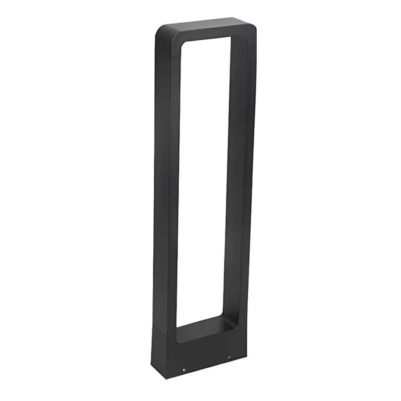 Sokkellamp LED 10W Zwart Aluminium Tuin Oprijlaan Pad IP65 Staande Buitenlamp Rechthoek Warmwit 3000K Gazonlamp Tuinverlichting | Sansoti