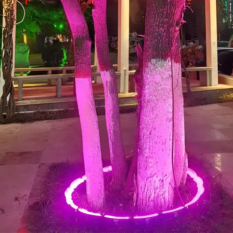 Tuinspot LED Boog Grondpen 12W Zwart Tuin Oprijlaan Boom Verlichting IP65 Landschapsverlichting Prikspot RGB Warmwit Buiten Spotlight | Sansoti