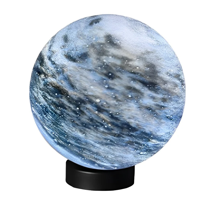 Buitenlamp Paalkop Bol Glas Marmerlook Warmwit Tuin Oprit Hek Villa Buitenverlichting Sokkel Lamp E27 IP54 Tuinlamp Sfeerverlichting | Sansoti
