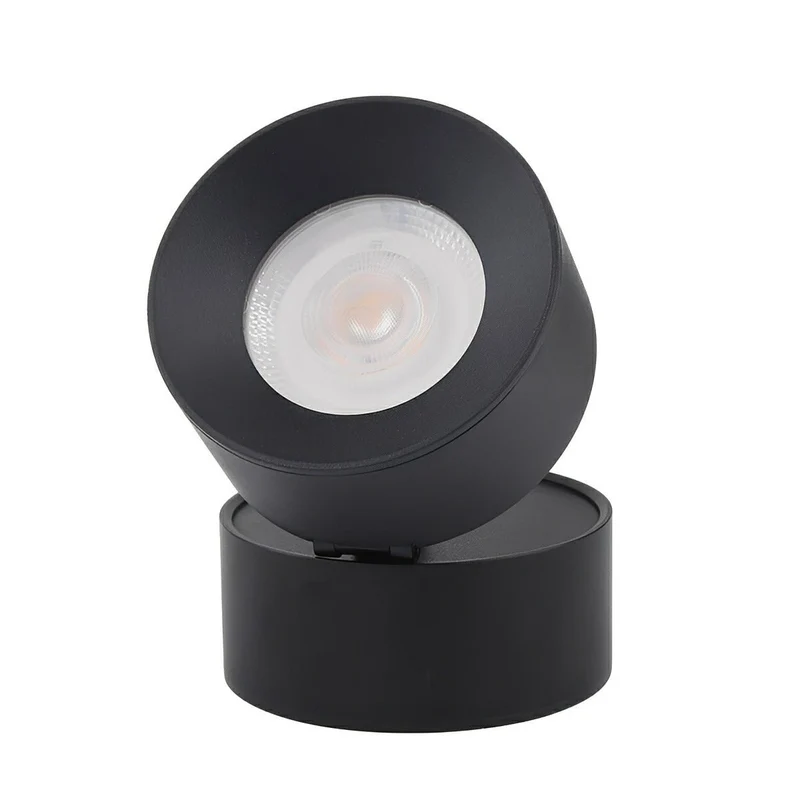 Buiten LED Wandspot Aluminium Zwart 360° Draaibaar IP65 Gevel Tuin Opbouwspot Verstelbaar Buitenlamp Porch Veranda | Sansoti