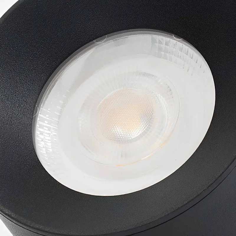 Buiten LED Wandspot Aluminium Zwart 360° Draaibaar IP65 Gevel Tuin Opbouwspot Verstelbaar Buitenlamp Porch Veranda | Sansoti