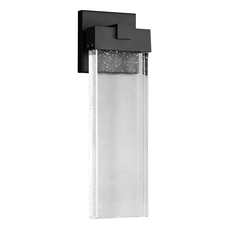 Buiten LED Wandlamp Kristal Aluminium Zwart 10W 18W 24W IP54 Gevel Voordeur Tuin Villa Buitenlamp Modern | Sansoti