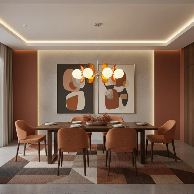 Moderne Sputnik Kroonluchter met Gekleurde Acryl Elementen en Witte Glazen Bollen – Design Hanglamp Meerdere Lichtpunten | Sansoti