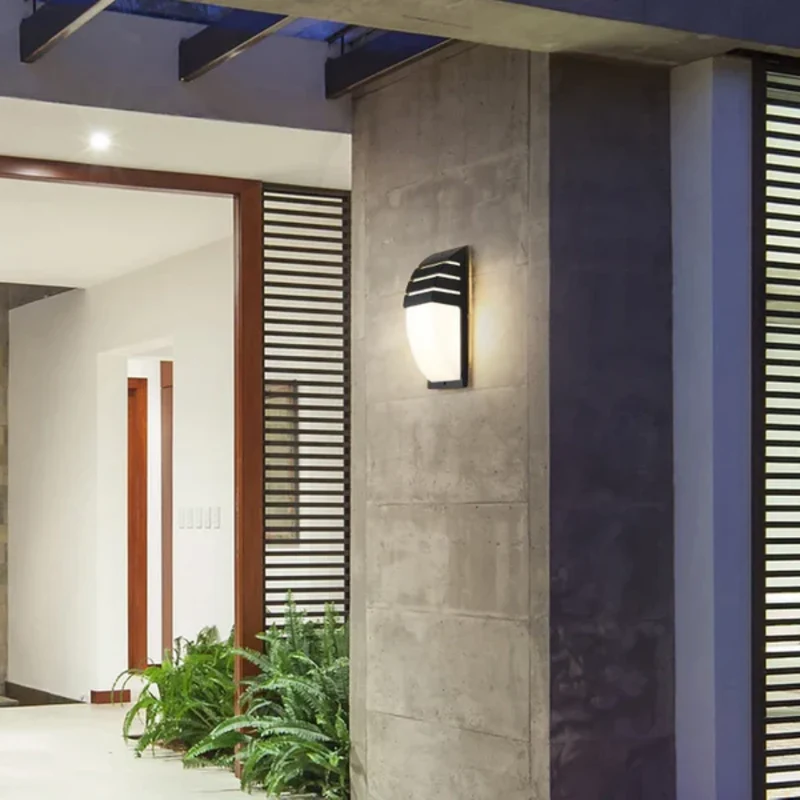 Buitenlamp Met Bewegingssensor LED IP65 Zwart Aluminium Wandlamp | Sansoti