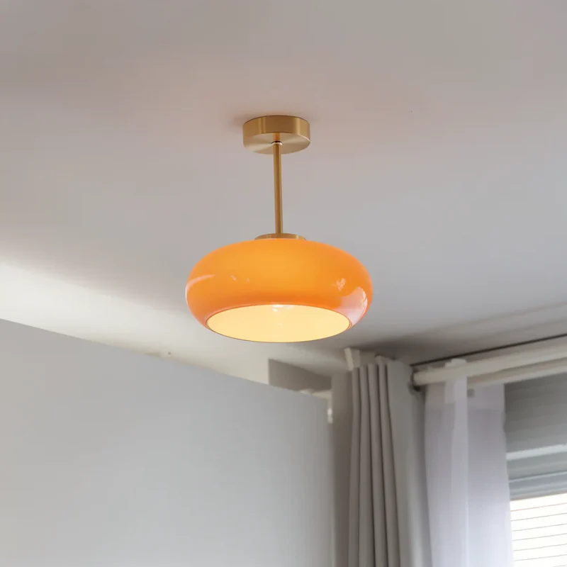Plafondlamp Glas Vintage Rond 28cm LED 12W Modern Minimalistisch | Sansoti