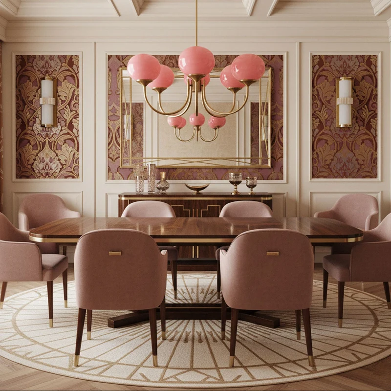 Glazen Kroonluchter Met Roze Witte Of Creme Bollen En Gouden Of Chromen Frame Moderne Design Kroonluchter Met 3 Of 5 Lichtpunten Voor Woonkamer En Eetkamer | Sansoti