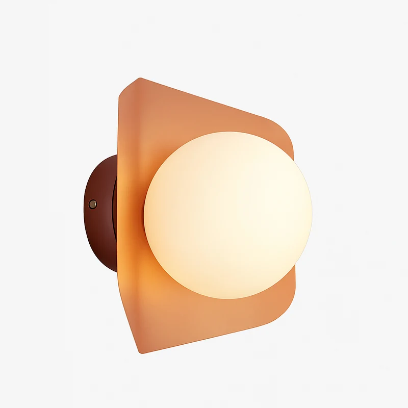 Wandlamp Zeshoek LED E27 Roze Groen Grijs Geel 24cm Slaapkamer Woonkamer Bol Wandlicht Hexagon Geometrisch Kinderkamer Hal | Sansoti