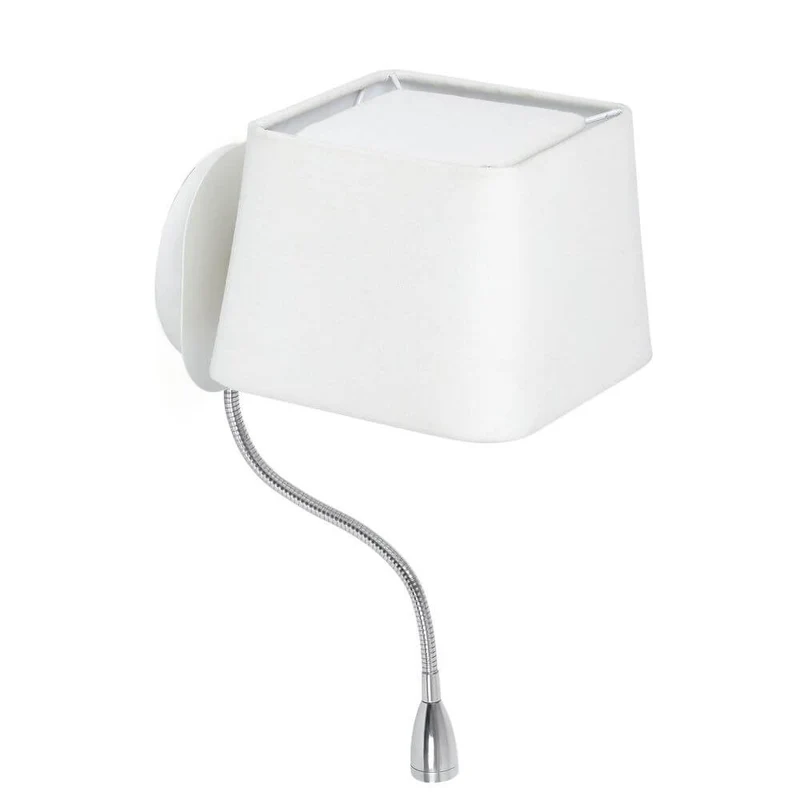 Wandleuchte SWEET mit LED-Lesearm Weiß
