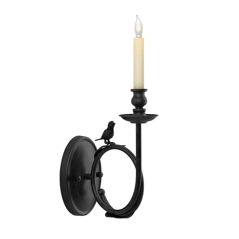 Vintage Wandlamp met Vogel op Tak in Antiek Messing – Klassieke Design Sconce met E14 Fitting voor Slaapkamer, Hal en Woonkamer | Sansoti