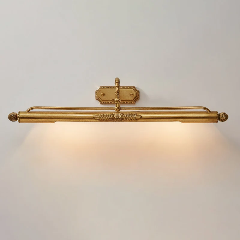Messing Schilderij Wandlamp met Geïntegreerde Verlichting – Luxe Galerijverlichting in Antiek Messing | Sansoti