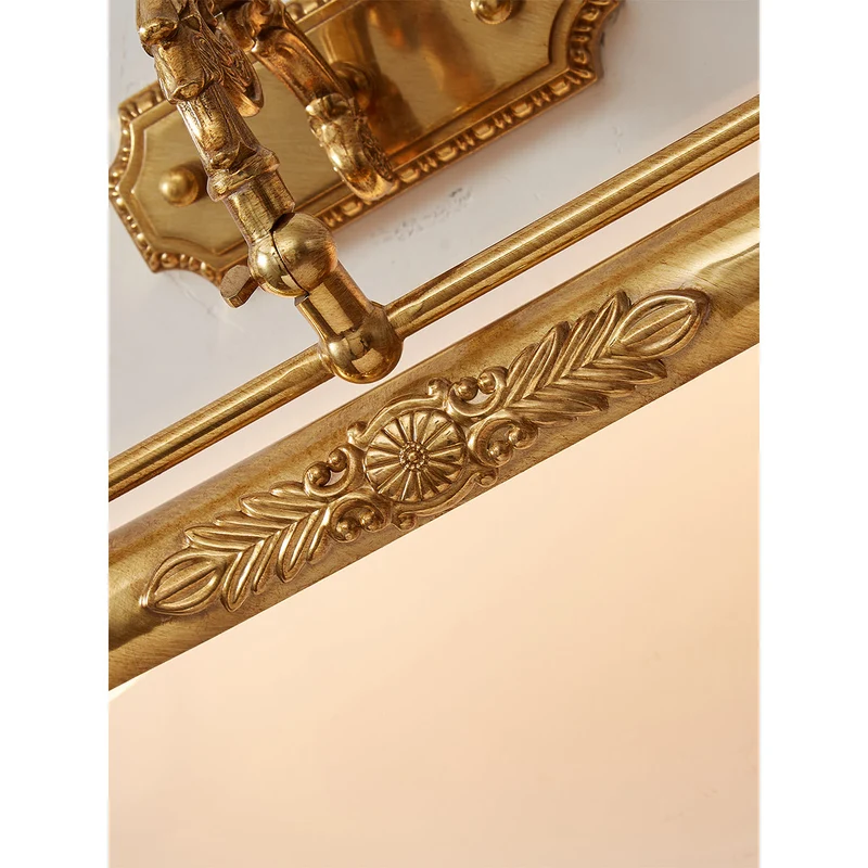 Messing Schilderij Wandlamp met Geïntegreerde Verlichting – Luxe Galerijverlichting in Antiek Messing | Sansoti