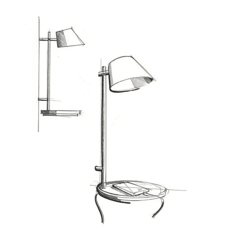 LED Wandleuchte Stay mit USB Schwarz