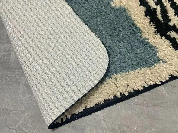 Luxe antislip badmat met abstract design voor moderne badkamers | Sansoti