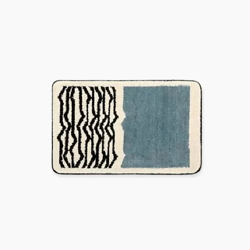 Luxe antislip badmat met abstract design voor moderne badkamers | Sansoti