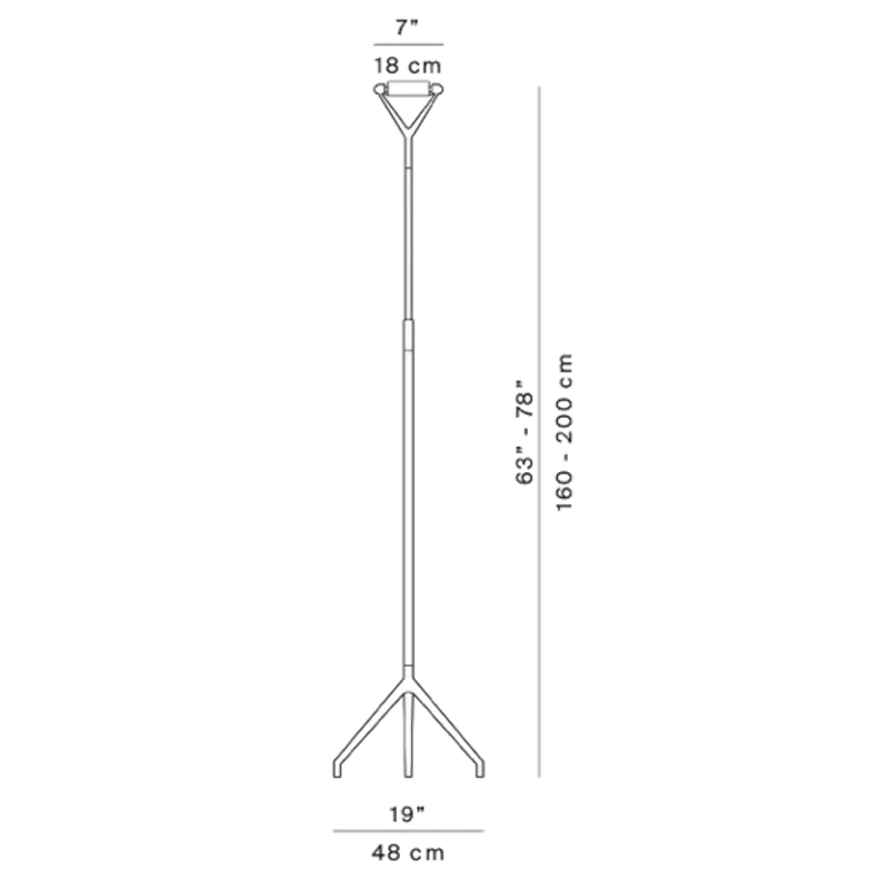 Luceplan Stehleuchte Lola 200cm