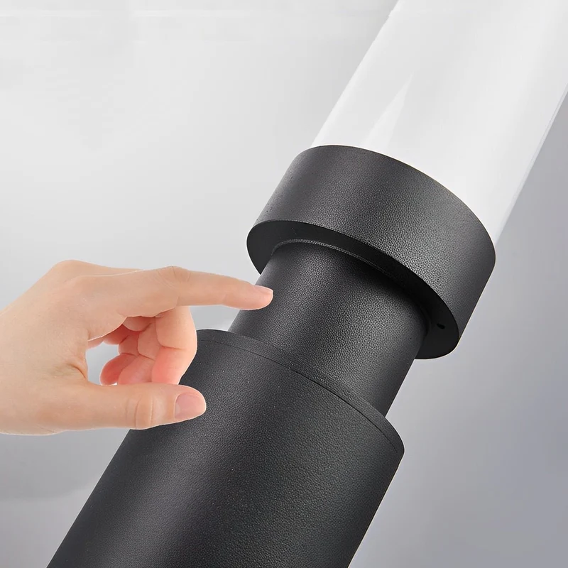 Tuinpaal Lamp Aluminium Zwart 6W IP55 Tuin Pad Verlichting Staande Buitenlamp Sokkel Paalverlichting Oprijlaan Binnenhof | Sansoti