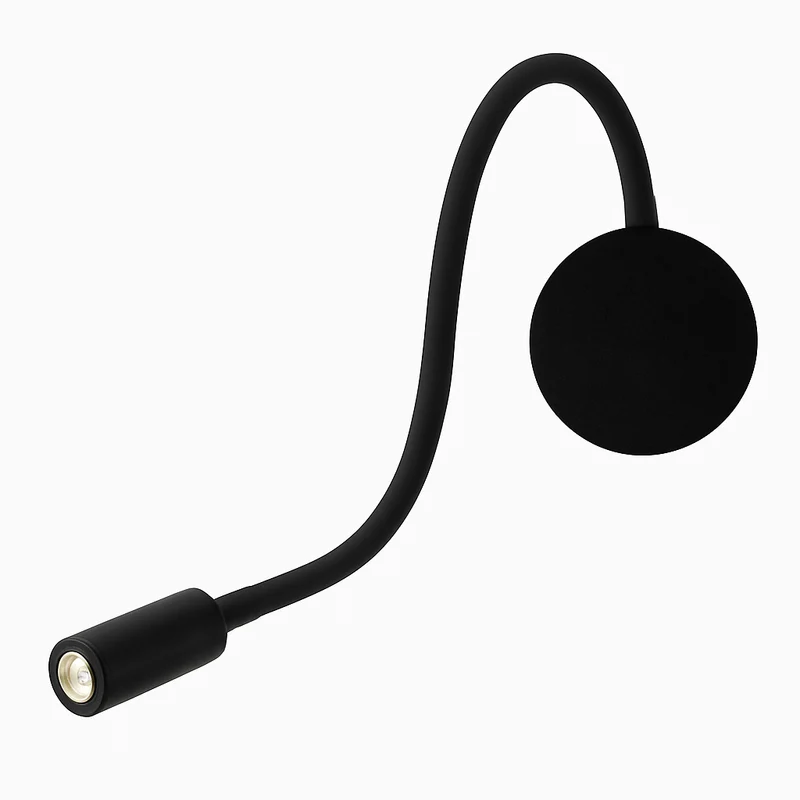 Leeslamp Wand LED Flexibel Zwart Slaapkamer Bedlamp Wandlamp Leeslicht Flexibele Arm Oplaadbaar Nachtkastje Hoofdbord Kantoor | Sansoti